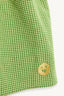 damski top z falbanką - MATCHA GREEN