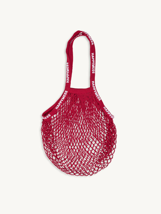 torba bawełniana siatkowa retro red packshot