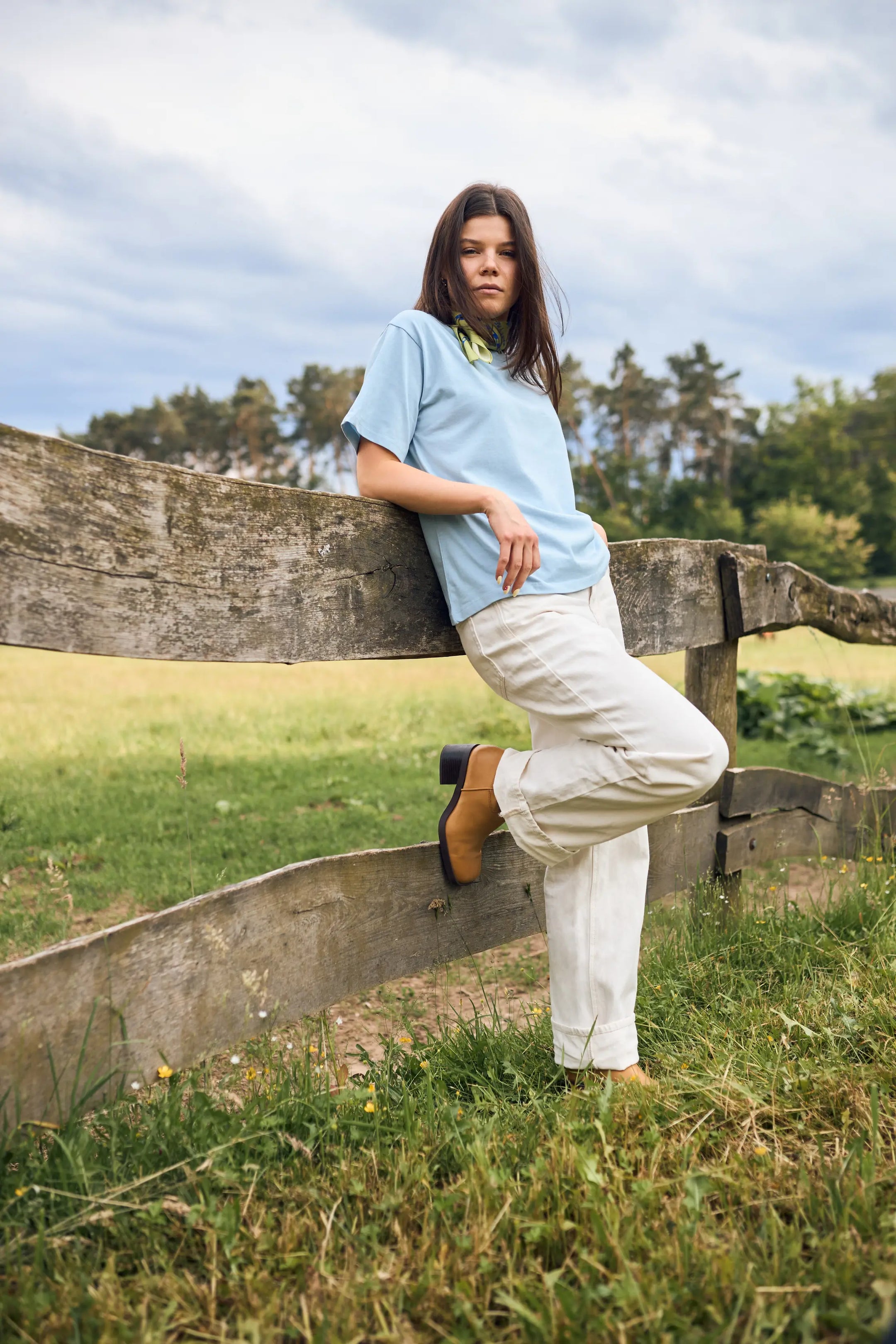 [pl][Modelka ma 172 cm i nosi rozmiar S] [en][The model is 172 cm and wears size S] [de][Das Model ist 172 cm groß und trägt Größe S]  t-shirt damski z nadrukiem bawełna organiczna organic cotton women's damen bio-baumwolle