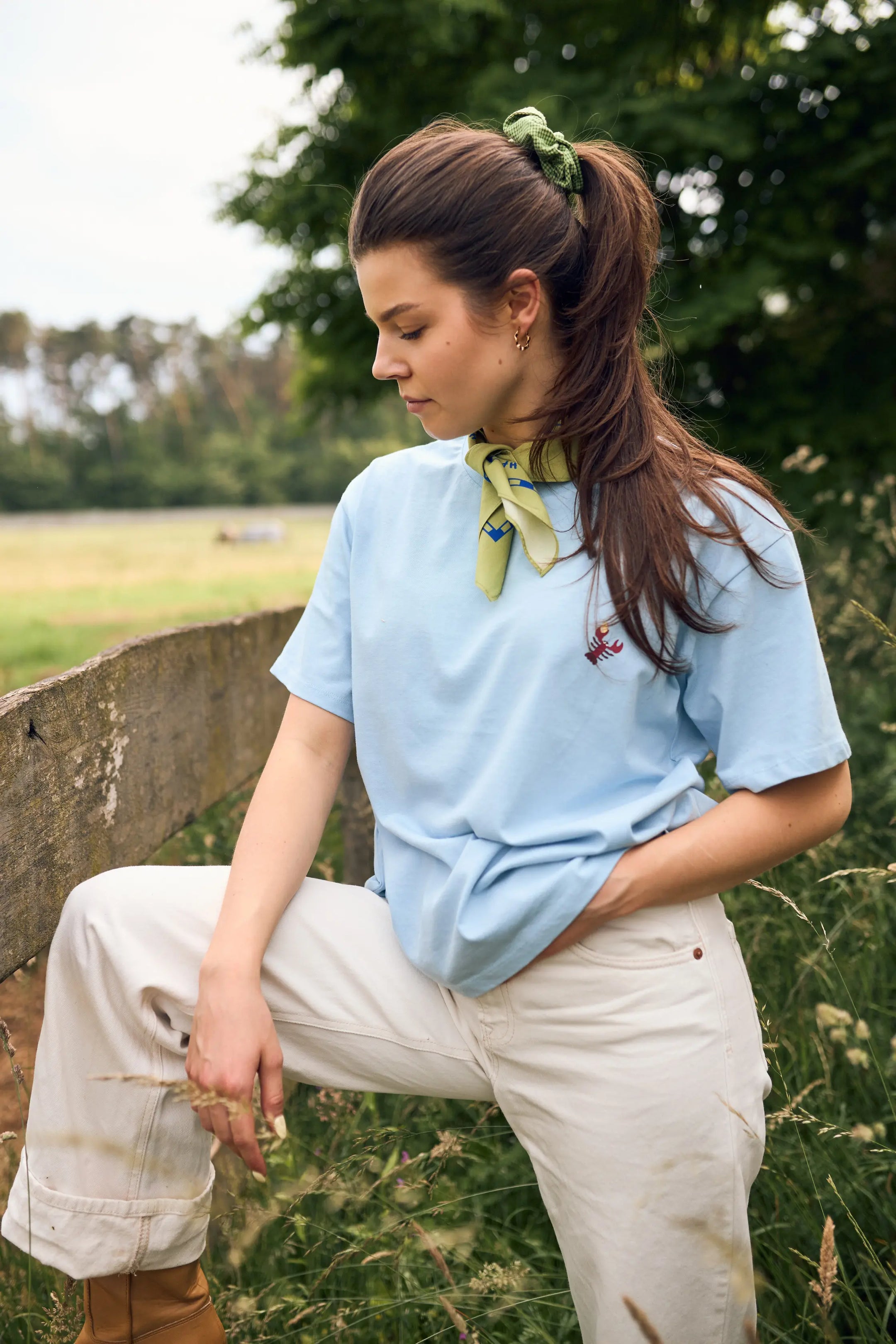 [pl][Modelka ma 172 cm i nosi rozmiar S] [en][The model is 172 cm and wears size S] [de][Das Model ist 172 cm groß und trägt Größe S]  t-shirt damski z nadrukiem bawełna organiczna organic cotton women's damen bio-baumwolle