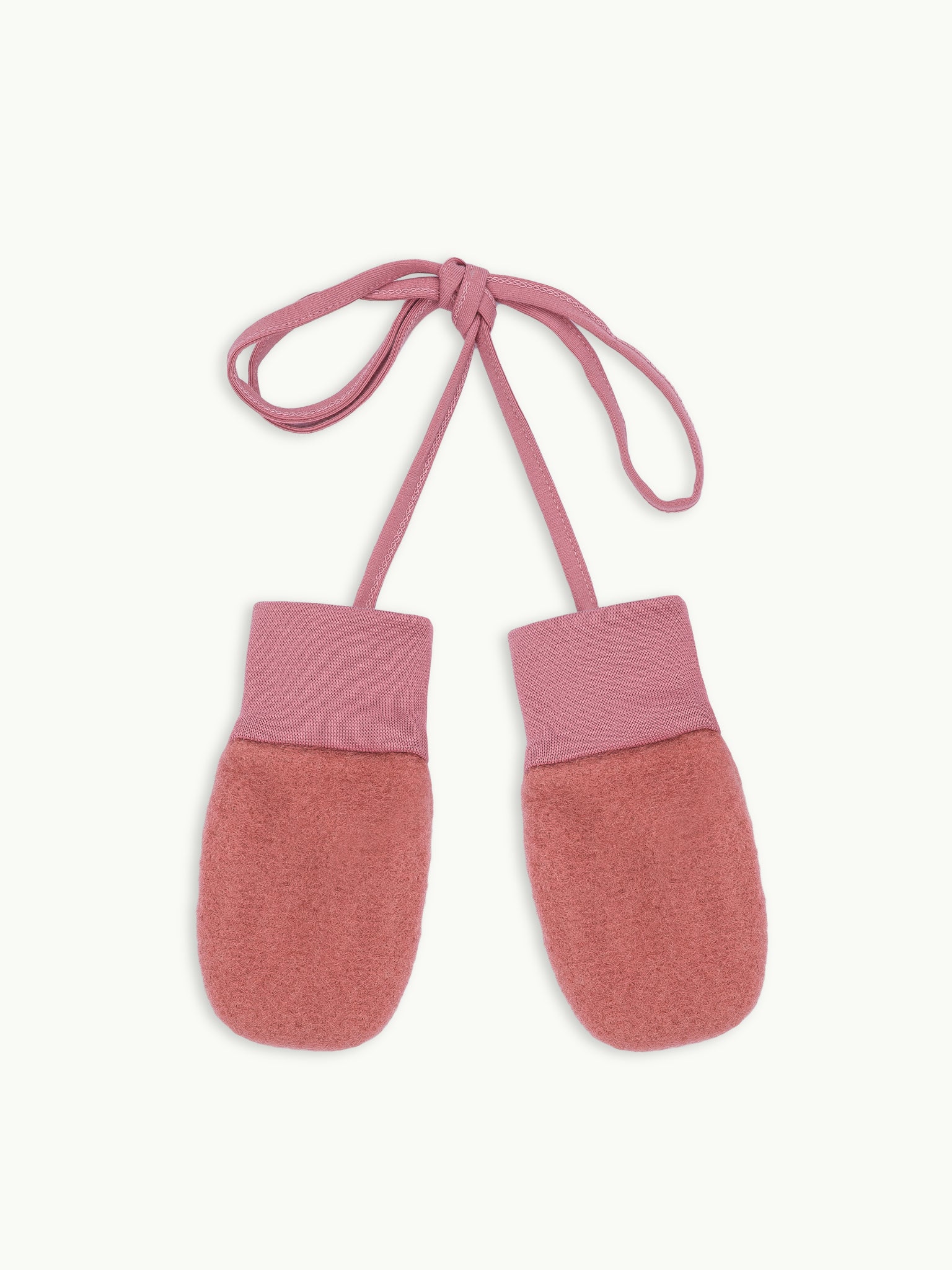 wełniane rękawiczki dziecięce merino organiczna wełna organic wool mittens cinnamon brązowe