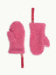 wełniane rękawiczki z gumką adult unisex różowe dusty pink wool mittens merino 