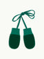 wełniane dziecięce rękawiczki merino wool mittens forest green zielone 