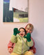 wełniane dziecięce rękawiczki merino wool mittens forest green zielone dziecko mama kurtka