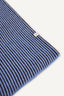 wełniany komin kaptur merino  balaclava wool icy stripes niebieski w paski detal