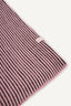 wełniany komin kaptur merino  balaclava wool brązowe mauve stripes detal