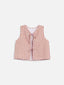 lniany zestaw bluzka wiązana spodnie w paski różowa blush stripes linen set blouse pants trousers leinen hose bluse 