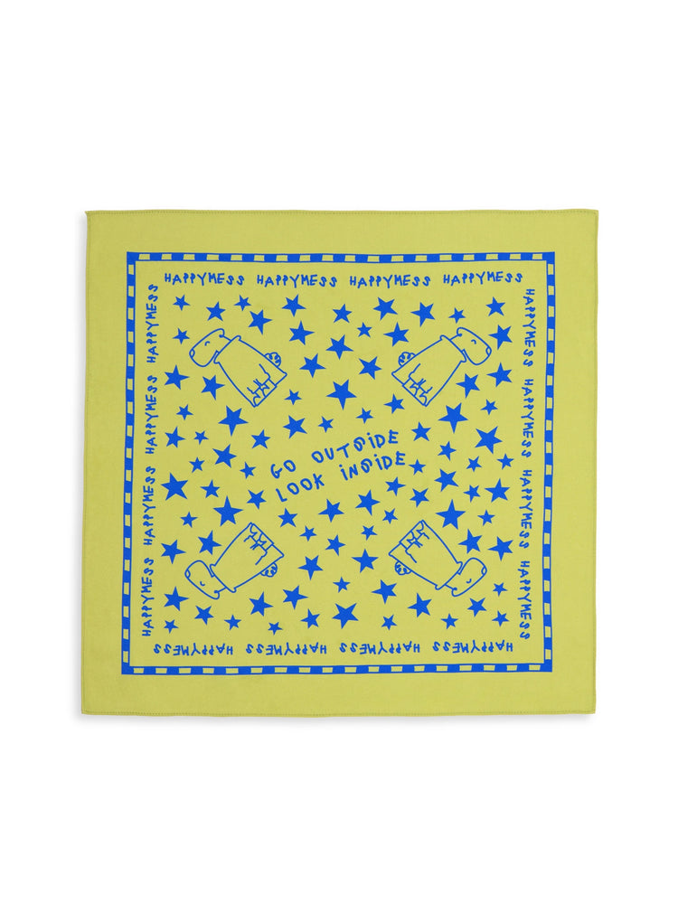 wielofunkcyjna bandana edgy dog wiskoza 50x50 nadruk niebieski scarf 